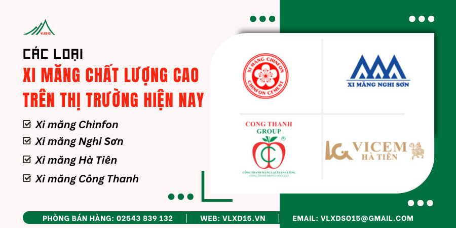 Các Loại Xi Măng Chất Lượng Cao Trên Thị Trường Hiện Nay